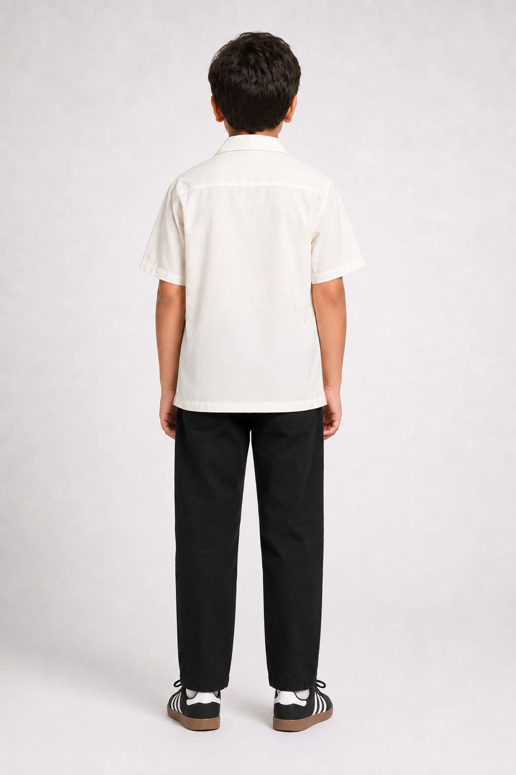 Boys Cuban Shirt - Cream