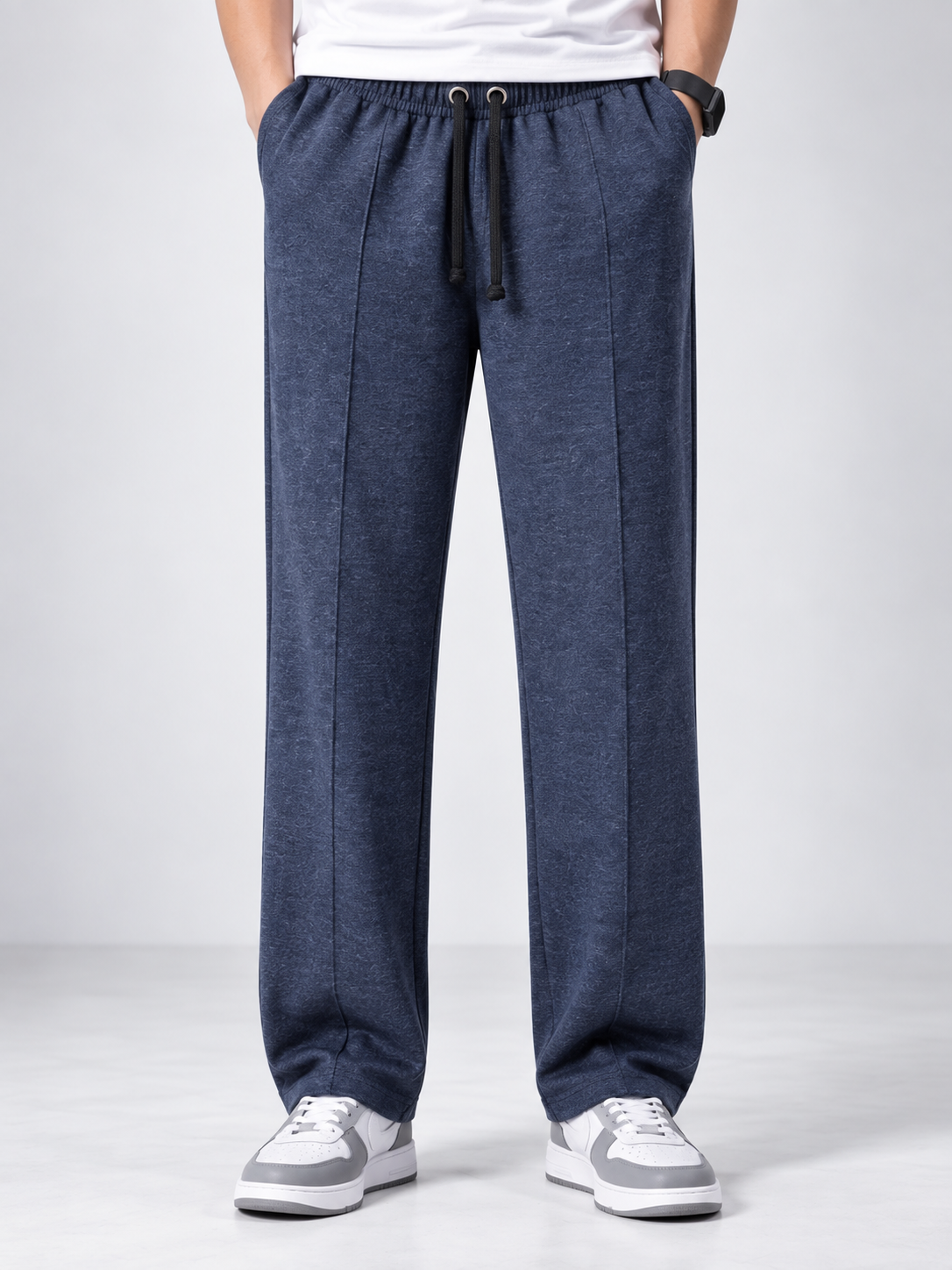 Men’s Premium Terry Straight Fit Trouser – Navy Blue