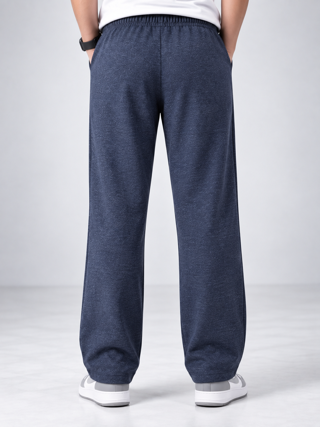 Men’s Premium Terry Straight Fit Trouser – Navy Blue