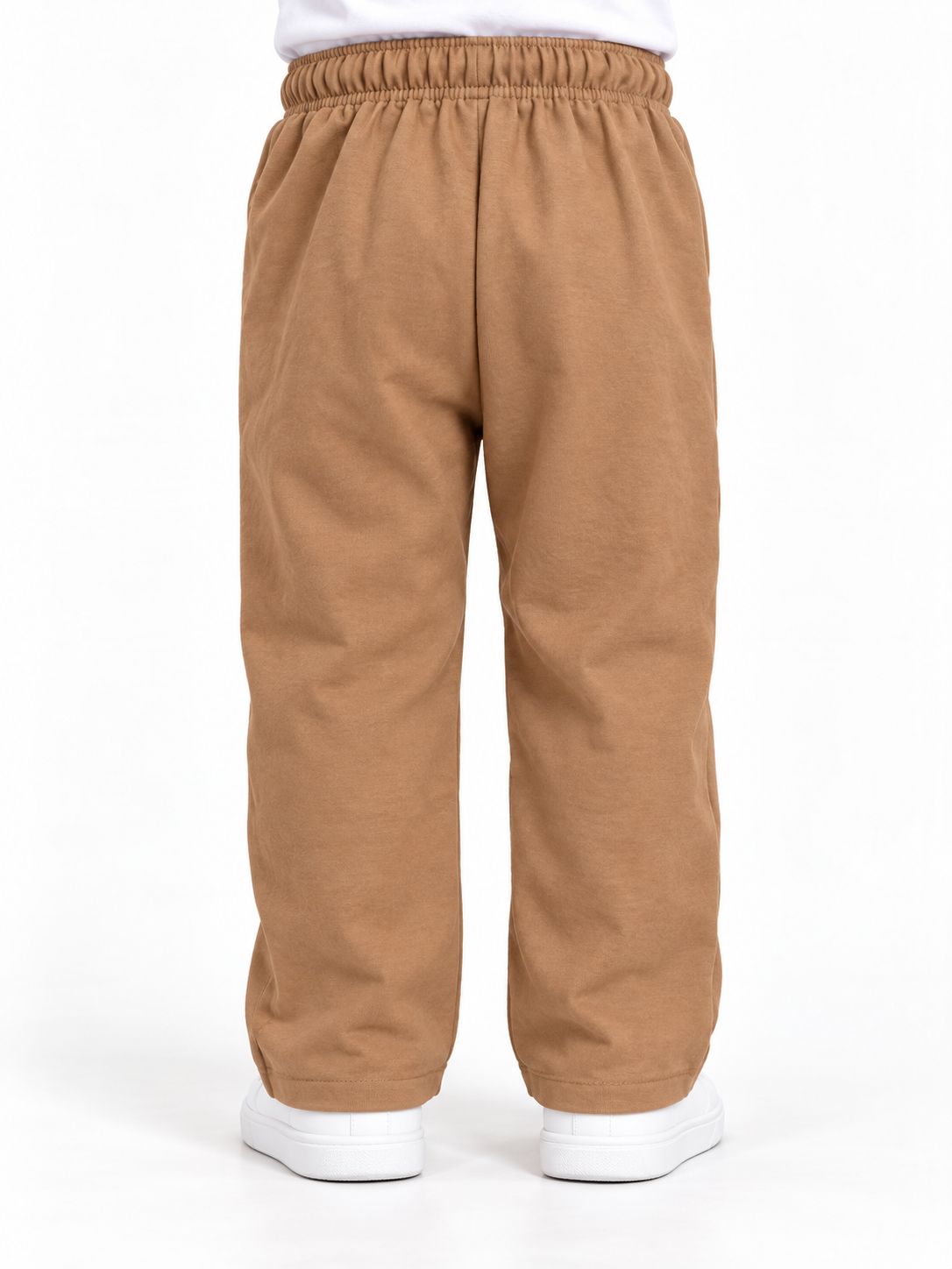 Camel brown kids trousers back view